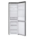 LG GBV21L0EEP alulfagyasztós kombinált hűtőszekrény, 234/110L, Smart Inverter Kompresszor, 59.5x68.2x186 cm, matt éjfekete szín 