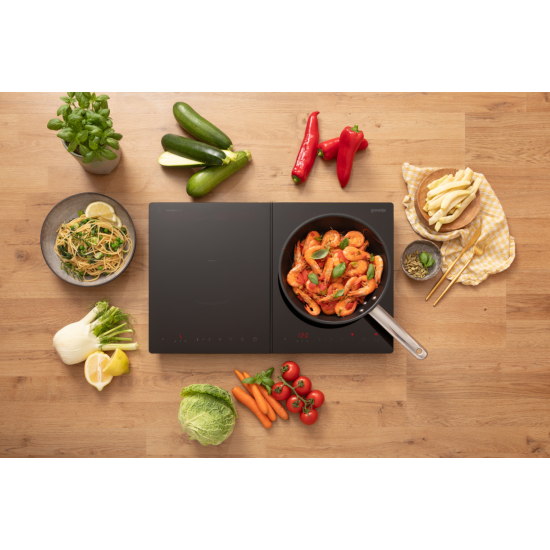 Gorenje ICY3500DGP kétzónás indukciós kerámialap, fekete szín 