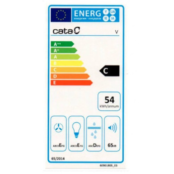 Cata V-500 X/L beépíthető kürtös elszívó, 50 cm széles , inox 