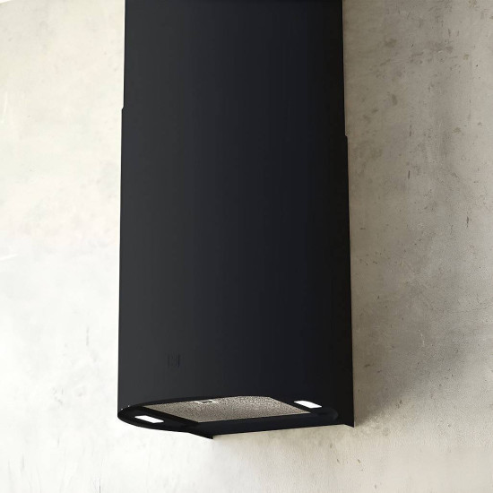 Sirius MO-209 falra szerelhető hengeres elszívó, fekete szín