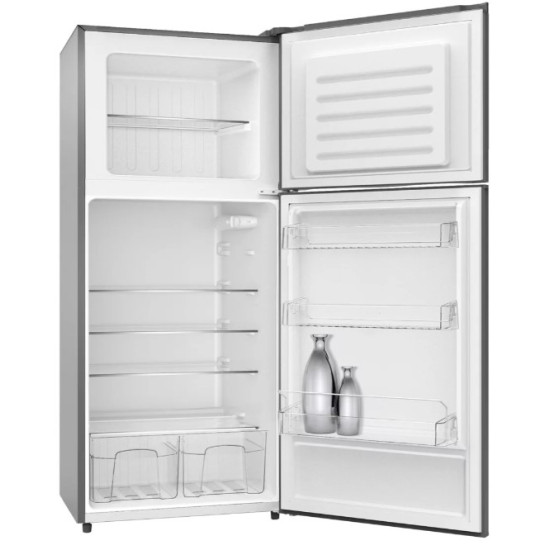 Hausmeister HM3227 felülfagyasztós kombinált hűtőszekrény, 296/97L,69.5x63.5x173 cm, inox 