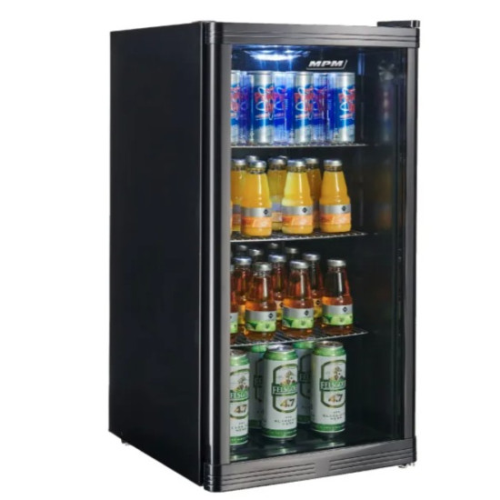 MPM MPM-93-VT-08 borhűtő, 88L, 43x48x83 cm, fekete szín 