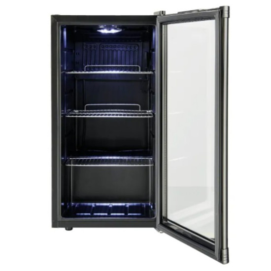 MPM MPM-93-VT-08 borhűtő, 88L, 43x48x83 cm, fekete szín 