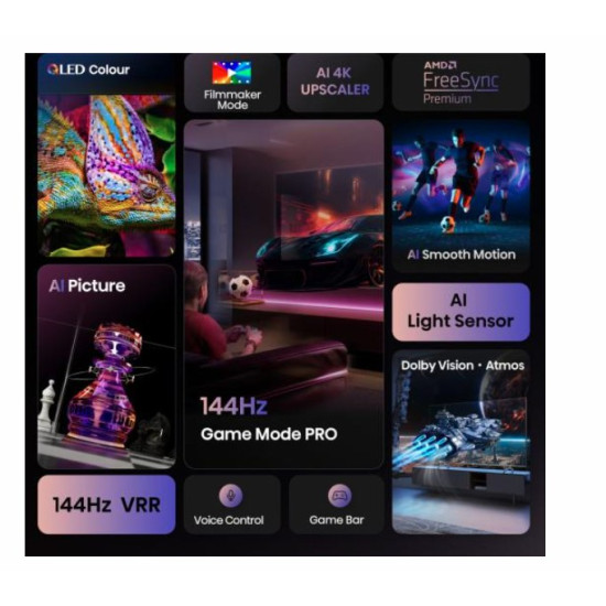 Hisense 50E7QPRO 4K UHD Smart QLED TV, 50", 127 cm 