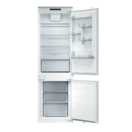 Candy ECNBQL3518EV beépíthető alulfagyasztós kombinált hűtőszekrény, 194/74L, 54x55x177.2 cm Low Frost Technology