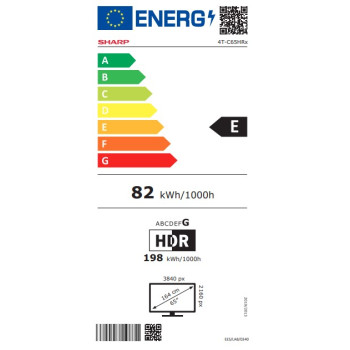 Sharp 65HR7265E 4K UHD Smart QLED TV, 65", 165.1 cm 