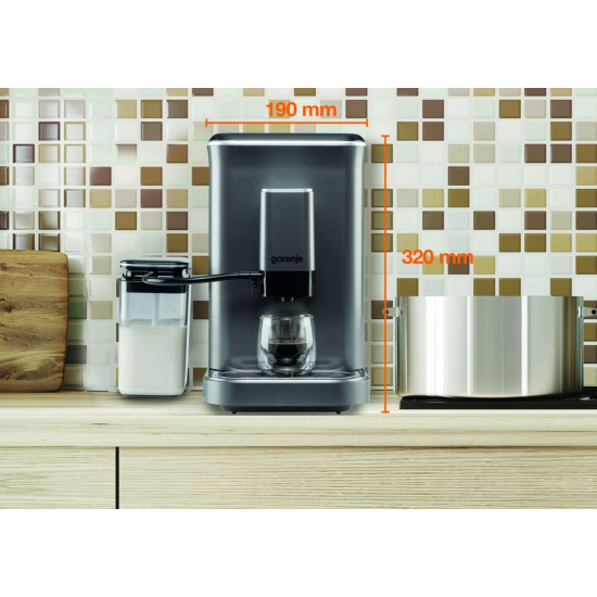 Gorenje GFACM20S automata kávéfőző tejhabosítóval, 1.5L, 1350W