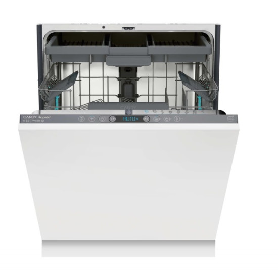 Candy CI4C4F1A teljesen beépíthető mosogatógép, 14 teríték, inverter motor, Wifi, automatikus ajtónyitás, 59.7x55.5x81.8 cm 