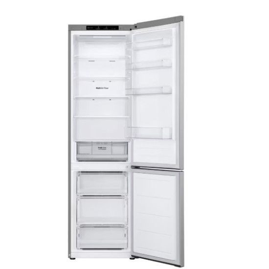 LG GBV22L0EPY No Frost alulfagyasztós kombinált hűtőszekrény, Smart Inverter Kompresszor, 277/110L, prime ezüst, 59.5x68.2x203 cm