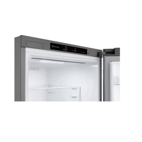 LG GBV22L0EPY No Frost alulfagyasztós kombinált hűtőszekrény, Smart Inverter Kompresszor, 277/110L, prime ezüst, 59.5x68.2x203 cm