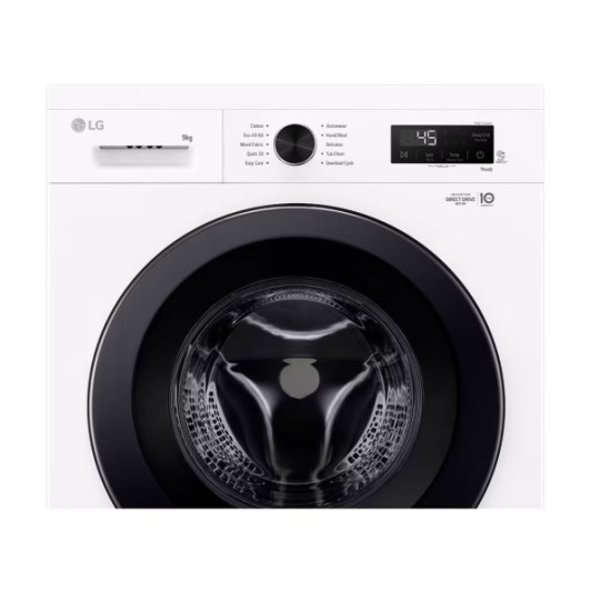 LG F4X1009NWK elöltöltős mosógép, 9 kg, Wifi, gőz, inverter motor, 60x55x85 cm