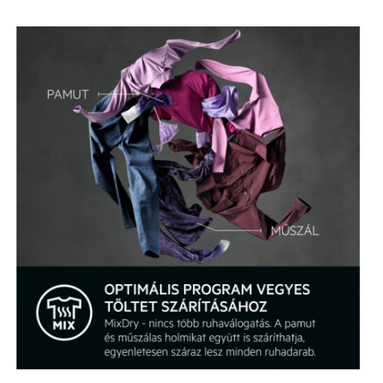 AEG TR718BE hőszivattyús szárítógép, 8 kg, 59.6x63.8x85 cm 