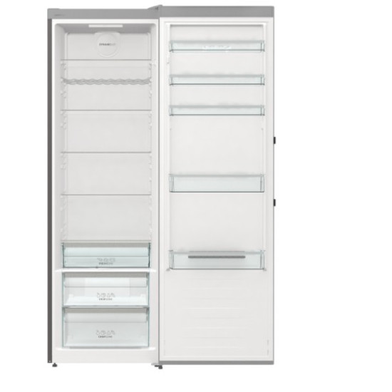 Gorenje R619DAXL6 egyajtós hűtőszekrény, 398L, inverter kompresszor, 59.5x66.3x185 cm, inox 