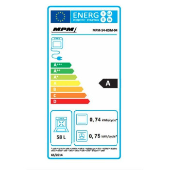 MPM MPM-54-KGM-04 kombinált tűzhely, 58L, 50x60x85 cm, fehér szín