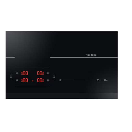 Samsung NZ64B5066GK/U2 beépíthető indukciós kerámialap, 59x52x4.8 cm, fekete szín 