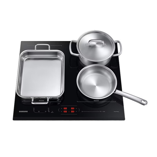 Samsung NZ64B5066GK/U2 beépíthető indukciós kerámialap, 59x52x4.8 cm, fekete szín 