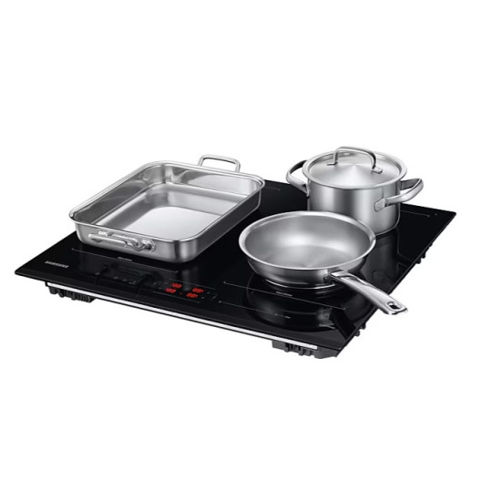 Samsung NZ64B5066GK/U2 beépíthető indukciós kerámialap, 59x52x4.8 cm, fekete szín 