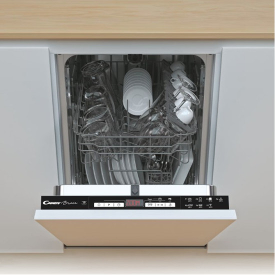 Candy CDIH 2D949 teljesen beépíthető mosogatógép, 9 teríték, 44.8x55.9x81.6 cm