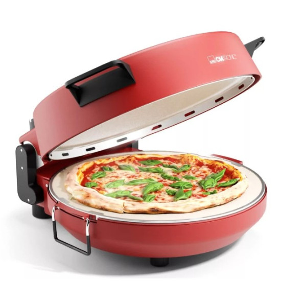 Clatronic PM 3787 pizzasütő, 1200W, piros szín 