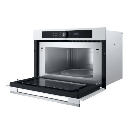 Whirlpool WMD54MW beépíthető mikrohullámú sütő, 31L, Crisp funkció, 64.5x63x48 cm, fehér szín 