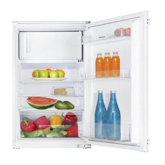 Amica BM132.3i(E) beépíthető egyajtós hűtőszekrény fagyasztóval, 100/16L, 54x54x87.5 cm