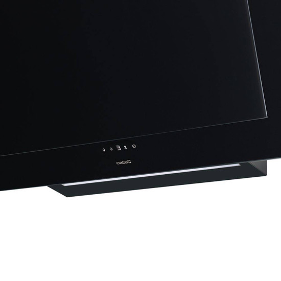 Cata VALTO 900 XGBK 90cm extra csendes fekete döntött konyhai elszívó 900/575m3 5+1 fokozat