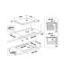 Whirlpool WTX6019DCF beépíthető indukciós kerámialap, 59x51x5.4 cm, fekete szín 