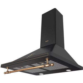 Amica OKC6212RA beépíthető kürtös konyhai elszívó, 60x50x104 cm, antracit szín 