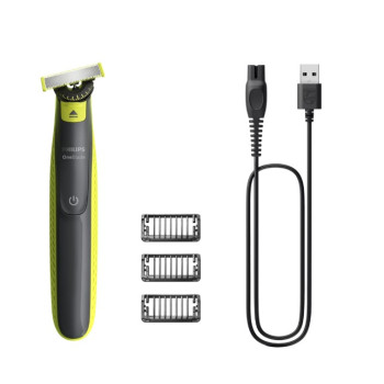 Philips QP2724/23 OneBlade 360 rezgőkéses borotva, száraz és nedves használat, limezöld/grafitszürke szín 