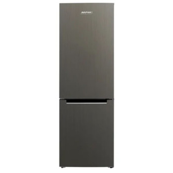 MPM MPM-324-KB-35/AA alulfagyasztós kombinált hűtőszekrény, 219/96L, 60x60x185 cm, sötét inox szín