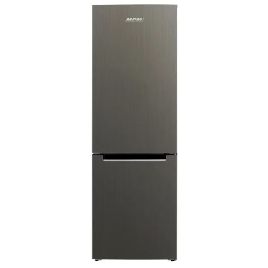 MPM MPM-324-KB-35/AA alulfagyasztós kombinált hűtőszekrény, 219/96L, 60x60x185 cm, sötét inox szín