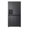 LG GSJC41EPPE side by side hűtőszekrény, 420/221L, Smart Inverter Kompresszor, 91.3x73.5x179 cm, essence matt fekete szín