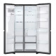 LG GSJC41EPPE side by side hűtőszekrény, 420/221L, Smart Inverter Kompresszor, 91.3x73.5x179 cm, essence matt fekete szín