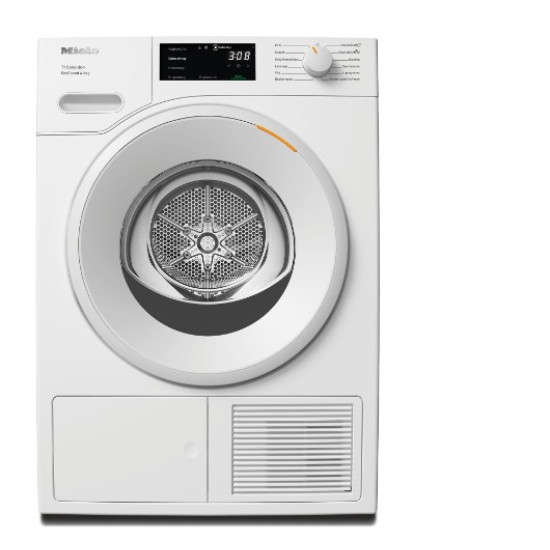 Miele TSD643WP EcoSpeed hőszivattyús szárítógép, 9 kg, inverter motor, 59.6x64.3x85 cm 