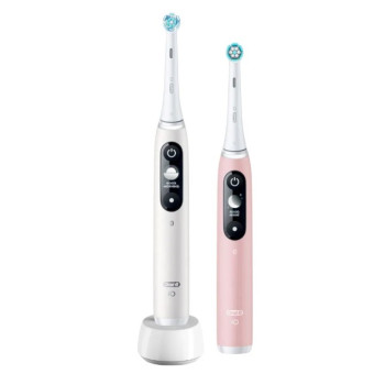Oral-B iO6 DuoPack White + Pink elektromos fogkefe 