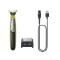 Philips QP2734/23 OneBlade 360 rezgőkéses borotva, száraz és nedves használat, limezöld/grafitszürke szín 