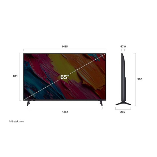 LG 65QNED70A6A 4K UHD AI Smart QNED TV, 65", 165.1 cm 