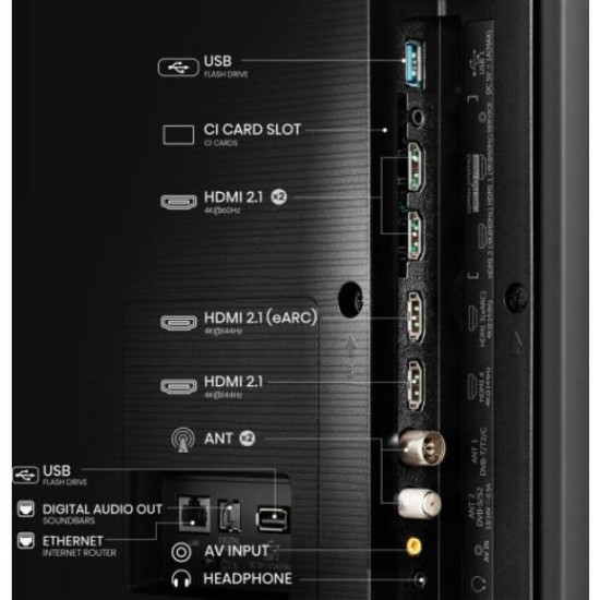 Hisense 43A6Q UHD Smart LED TV, 43", 109.22 cm