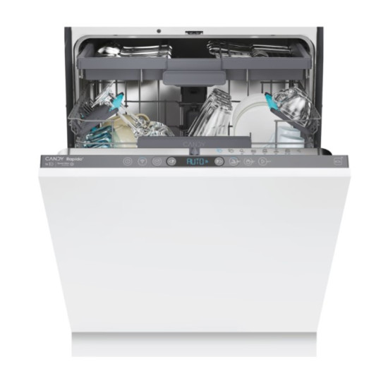 Candy CI 6C4F1PA  teljesen beépíthető mosogatógép, 16 teríték, 3 kosár, inverter motor, Wifi, automatikus ajtónyitás, 59.7x55.5x81.8 cm