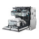 Candy CI 6C4F1PA  teljesen beépíthető mosogatógép, 16 teríték, 3 kosár, inverter motor, Wifi, automatikus ajtónyitás, 59.7x55.5x81.8 cm