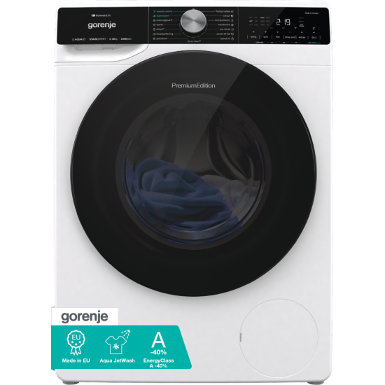 Gorenje WNS14A4TWIFI elöltöltős mosógép, Wifi, gőz, 10 kg, inverter motor, 60x61x85 cm