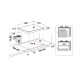 Whirlpool TGML 651 IX beépíthető gáz főzőlap, 58x51x5.6 cm, wok égőfej, inox szín 