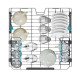 Candy CI 6C4F1PA  teljesen beépíthető mosogatógép, 16 teríték, 3 kosár, inverter motor, Wifi, automatikus ajtónyitás, 59.7x55.5x81.8 cm