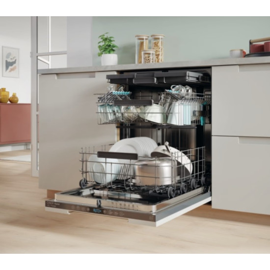 Candy CI 6C4F1PA  teljesen beépíthető mosogatógép, 16 teríték, 3 kosár, inverter motor, Wifi, automatikus ajtónyitás, 59.7x55.5x81.8 cm