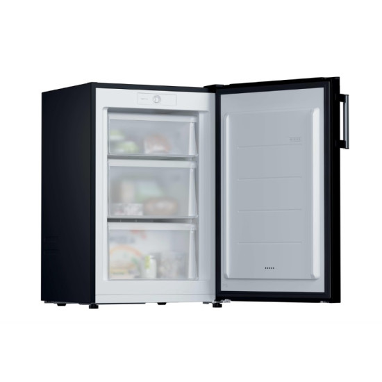 Candy CNUQ2L58EBH fagyasztószekrény, 90L, 54.5x57x86 cm, fekete szín 