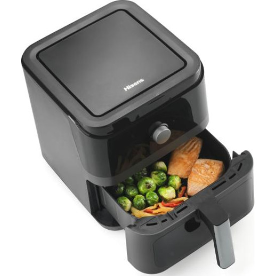 Hisense HAF1800D forrólevegős sütő, 5.7L, 1850W, fekete szín 