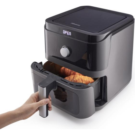 Hisense HAF1800D forrólevegős sütő, 5.7L, 1850W, fekete szín 