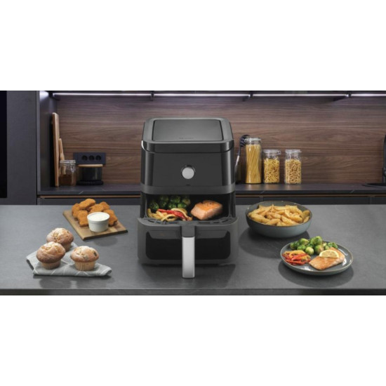 Hisense HAF1800D forrólevegős sütő, 5.7L, 1850W, fekete szín 