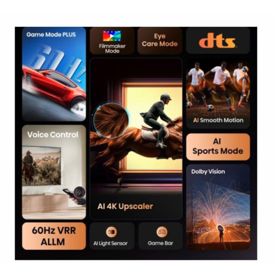 Hisense 58A6Q 4K UHD Smart LED TV, 58", 147.32 cm