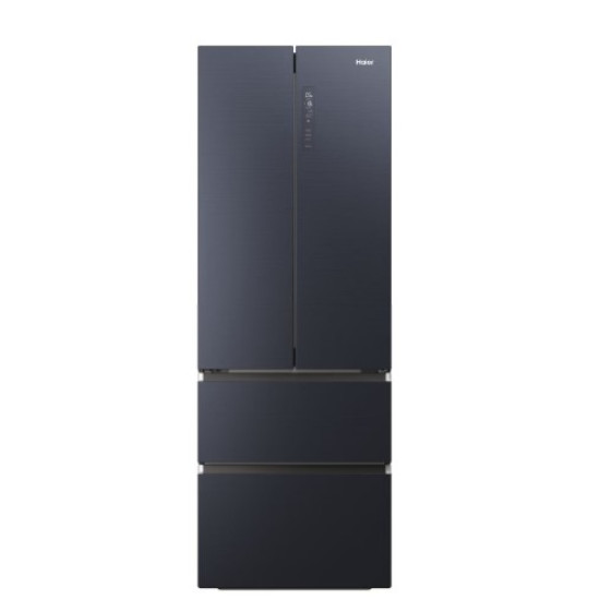 Haier HFW7720ENMB Total No Frost side by side hűtőszekrény, francia ajtós kialakítással, 337/140L, Wifi, 70x67.5x200.6 cm, fekete szín 